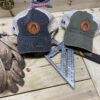 HMCBA Hats with Leather Patch - Olive - Image 3