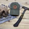 HMCBA Hats with Leather Patch - Olive - Image 4
